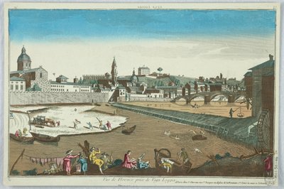 Peep-show, Pohled na Florencii z Vaga Loggia, 19 od Unknown artist