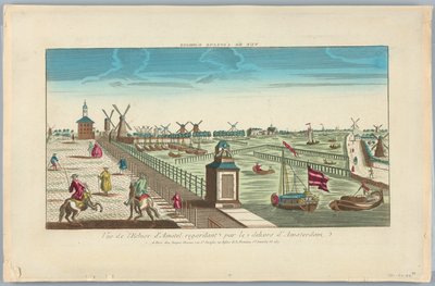 Peep-show, pohled na Amstel Lock při pohledu mimo Amsterdam od Unknown artist