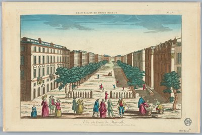 Peep-show, Pohled na Cours de Marseilles, č. 25 od Unknown artist