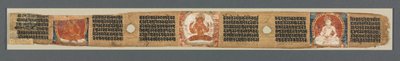 Dokonalost moudrosti v osmi tisících řádcích: Ashtasahasrika Prajnaparamita: Zdobený list od Unknown artist