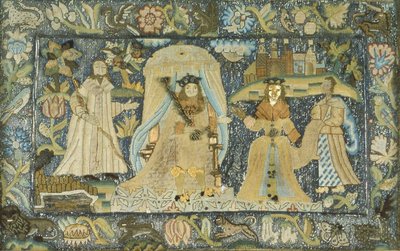 Obraz zobrazující královnu ze Sáby před králem Šalamounem od Unknown artist