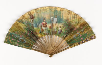 Plisovaný ventilátor a pouzdro od Unknown artist