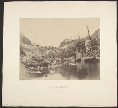 Sarranský most. Dolní Pyreneje. od Unknown artist