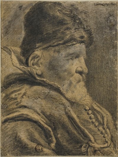 Portrét Busta starého muže od Unknown artist