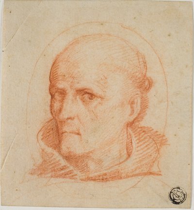 Portrét hlavy františkánského mnicha od Unknown artist
