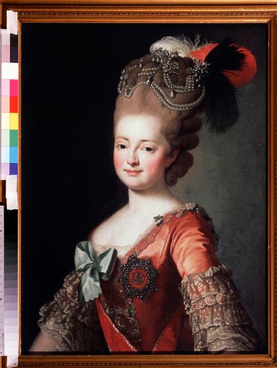 Portrét císařovny Marie Fjodorovny (Sophie Dorothea z Württemberska) (1729-1828) (Portrét císařovny Marie Feodoravny, Sophie Dorothea z Württemberska). Anonymní malování. Olej na plátně, 84,7 x 62,7 cm od Unknown artist