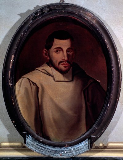 Portrét Adriano Banchieri (1568-1634) italský skladatel, hudební teoretik, varhaník a básník Anonymní malířství. Boloňská konzervatoř G. Rossiniho ze 17. století od Unknown artist
