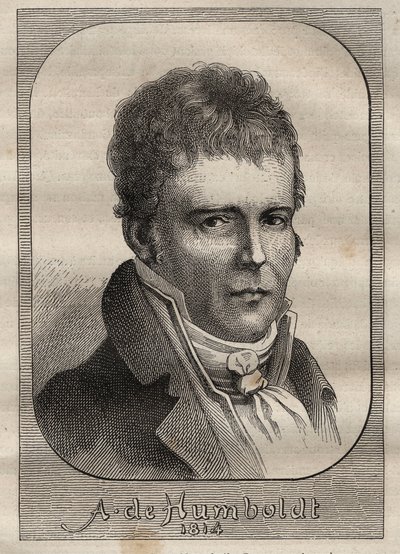 Portrét Alexandra von Humboldta (1769-1859) - ilustrace převzata z „Velkých námořníků 18. století““ od Unknown artist