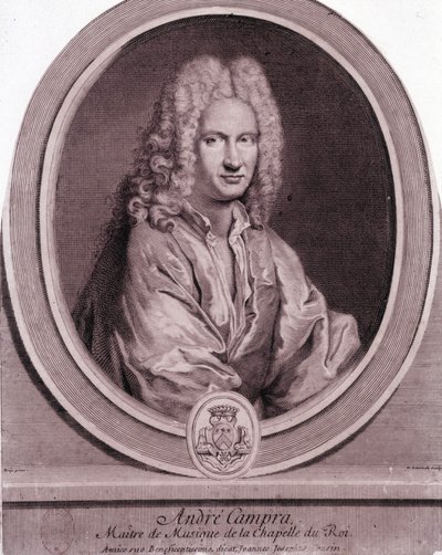 Portrét André Campry (1660-1744), francouzského skladatele. od Unknown artist