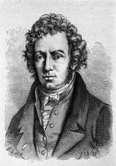 Portrét Andre Marie Ampere (1775 - 1836) francouzský fyzik. od Unknown artist