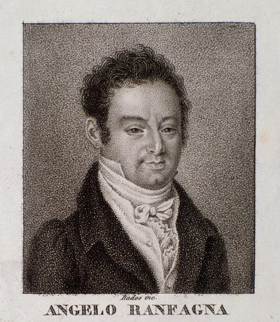 Portrét Angelo Ranfagna (rytina) od Unknown artist