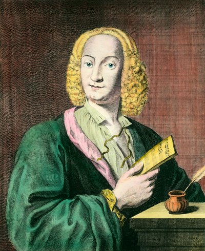Portrét Antonia Vivaldiho (1678-1741), italského skladatele. Rytina 18. století. Soukromá sbírka od Unknown artist