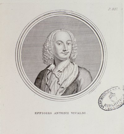 Portrét Antonia Vivaldiho (rytina od Unknown artist