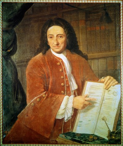 Portrét Apostola Zena (1668 - 1750), libretisty a básníka. od Unknown artist