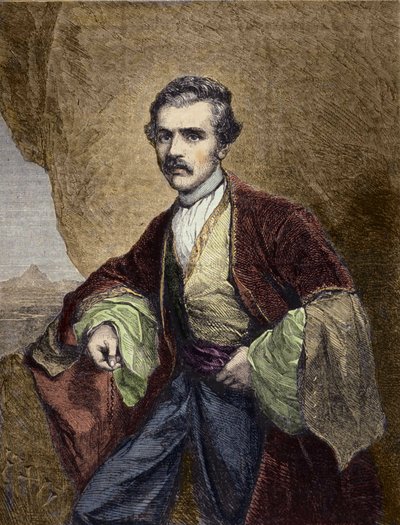 Portrét Austen Henry Layard (1817-1894), anglický cestovatel a archeolog. od Unknown artist