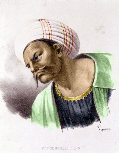 Portrét Averroes (1126 - 1198). od Unknown artist