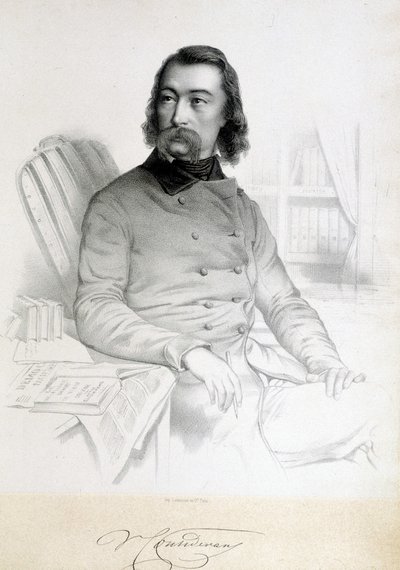 Portrét Barthelemy Prosper Enfantin, dit le Père Enfantin (1796-1864), saint simonien (saint simonien) od Unknown artist