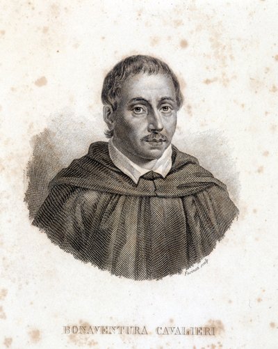 Portrét Bonaventury Cavalieriho. 19. století rytina. od Unknown artist