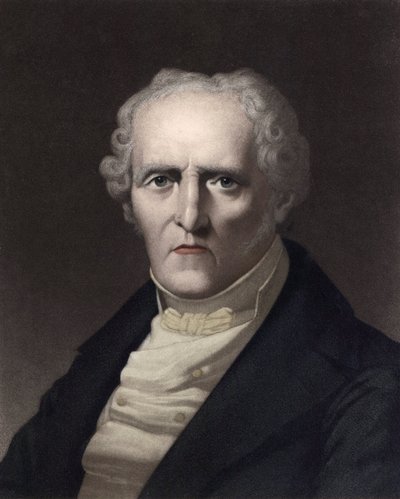 Portrét Charlese Fouriera (1772 - 1837), theoricien socialiste francais (Portrét Charlese Fouriera, francouzský filozof a významný raně socialistický myslitel později spojený s „“utopickým socialismem“) Rytina od Unknown artist