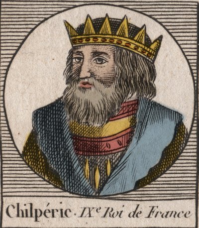 Portrét Chilperika I od Unknown artist