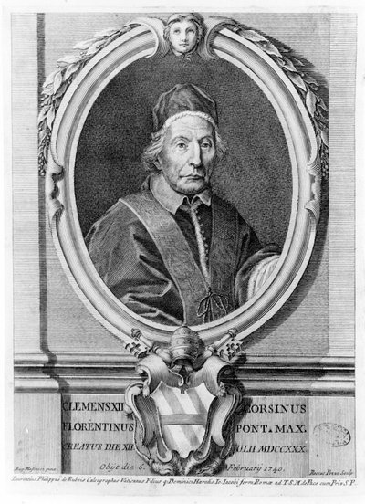 Portrét Clémenta XII. (1652 - 1740). od Unknown artist