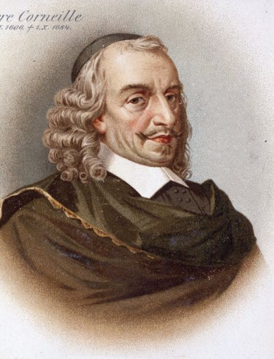 Portrét Corneille (1606 - 1684). Chromolitografie 19. století. od Unknown artist