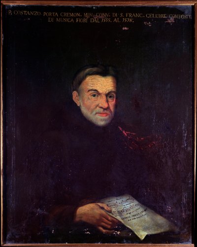 Portrét Costanza Porty, italského skladatele (malba od Unknown artist