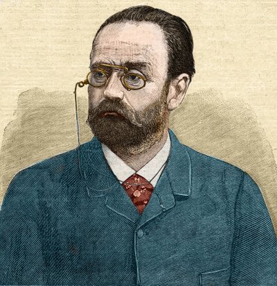 Portrét Emila Zoly (1840-1902), francouzského spisovatele. od Unknown artist