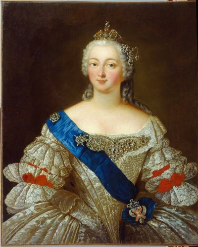 Portrét císařovny Alžběty Petrovny od Unknown artist