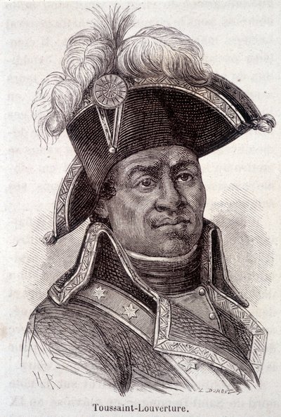 Portrét Francoise Dominiqua Toussainta známého jako "" Toussaint-Louverture" (Toussaint Louverture od Unknown artist