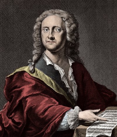 Portrét Georga Philippa Telemanna (1681 -1767), německého skladatele od Unknown artist