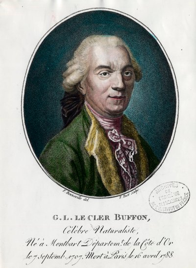 Portrét George Louis Le Clerc, hrabě z Buffonu od Unknown artist