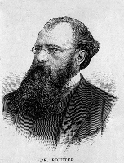 Portrét německého dirigenta Hanse Richtera (1843 - 1916). od Unknown artist