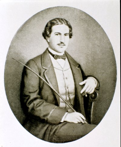 Portrét Gigio Caroli, milenka Giuseppiny Raimondi, druhé manželky Giuseppe Garibaldiho. Soukromá sbírka od Unknown artist