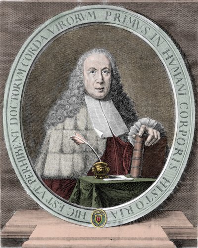 Portrét Giovanniho Battisty Morgagniho (1682-1771) italského lékaře a anatoma. milánský. od Unknown artist