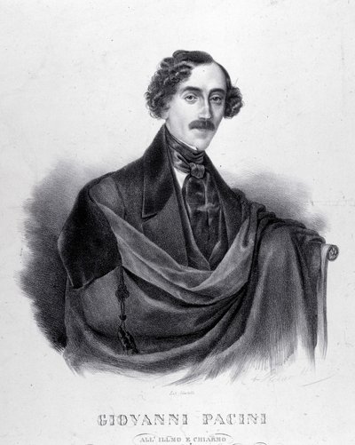 Portrét Giovanniho Paciniho, italského skladatele (1796-1867). od Unknown artist