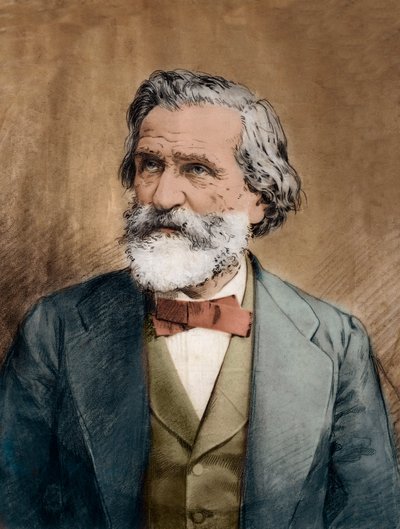 Portrét Giuseppe Verdiho - Portrét italského skladatele Giuseppe Verdiho (1813 - 1901) cca 1887 od Unknown artist