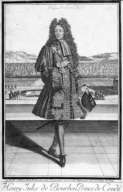 Portrét Henriho Julese de Bourbon, prince z Conde (Henri-Jules de Bourbon-Conde) (1643-1709). od Unknown artist