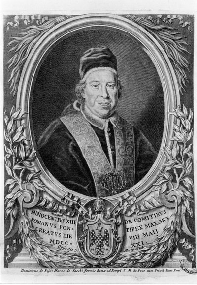 Portrét Inocence XIII. (1655 - 1724). od Unknown artist