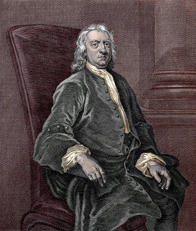 Portrét Isaaca Newtona (1642-1727) od Unknown artist