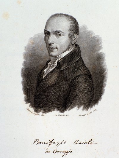 Portrét italského skladatele Bonifazia Asioliho (rytina. 19. století) od Unknown artist