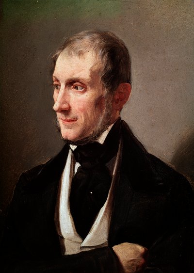 Portrét italského prozaika a básníka Tommase Grossiho (1790-1853) Anonymní obraz. Milán 19. století, Museo di Milano - Portrét italského básníka a prozaika Tommase Grossiho 1790-1853. Anonymní malování od Unknown artist