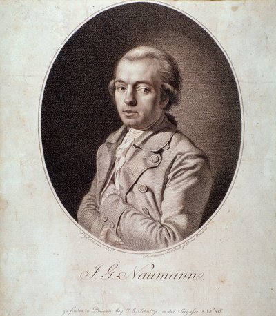 Portrét Johanna Gottlieba Naumanna (rytina) od Unknown artist