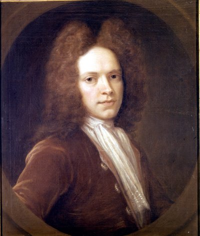 Portrét Johna Christophera Pepusche (1667 - 1752) britského skladatele. od Unknown artist