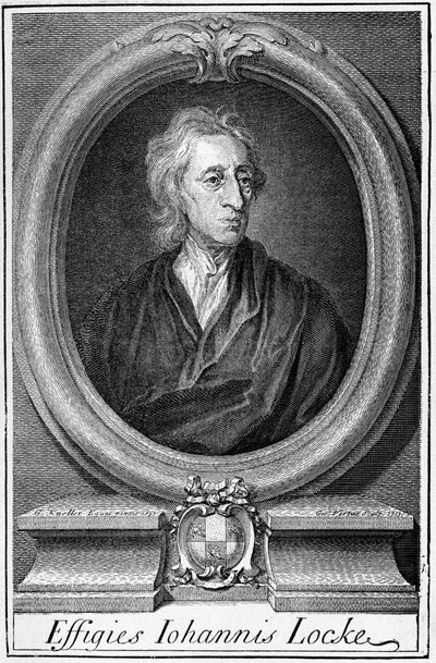 Portrét Johna Locka (1632 - 1704), anglického filozofa. od Unknown artist