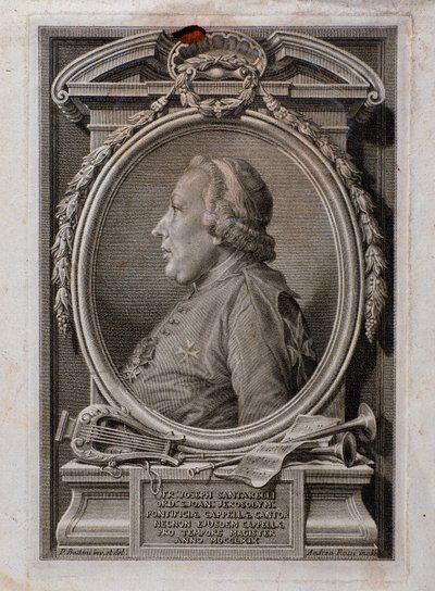 Portrét Josepha Santarelliho (rytina od Unknown artist