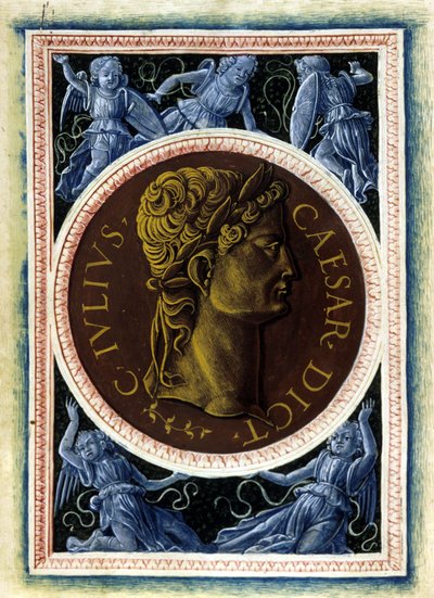 Portrét Julia Caesara - v "The Illustrated Men" od Svetonia od Unknown artist
