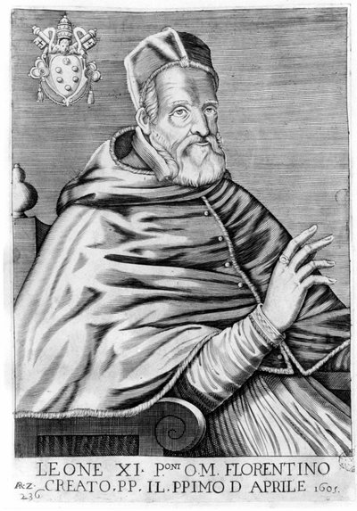 Portrét Lva XI (Alexandra Medicejského) (1535 - 1605). od Unknown artist
