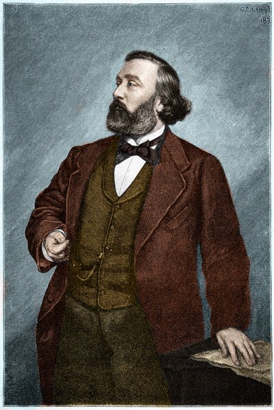 Portrét Leona Gambetty (1838-1882), francouzského politika. od Unknown artist