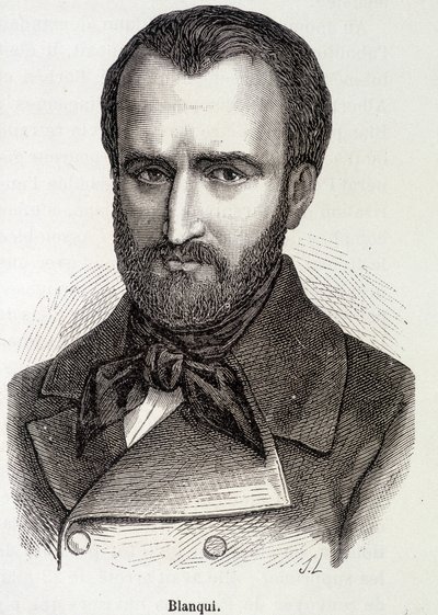 Portrét Louis Auguste (Louis-Auguste) Blanqui (1805-1881) francouzský socialista a revoluční teoretik od Unknown artist
